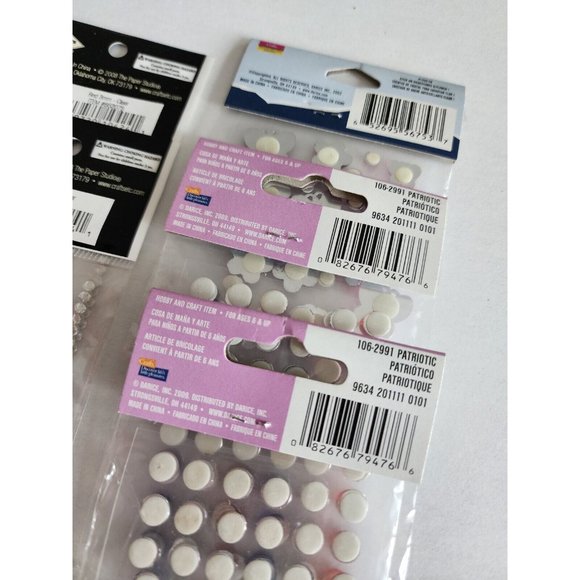 New LOT Gem Stickers Pink Red Blue +  Scrapbook Embellishments Card Retired #25 - Picture 8 of 8